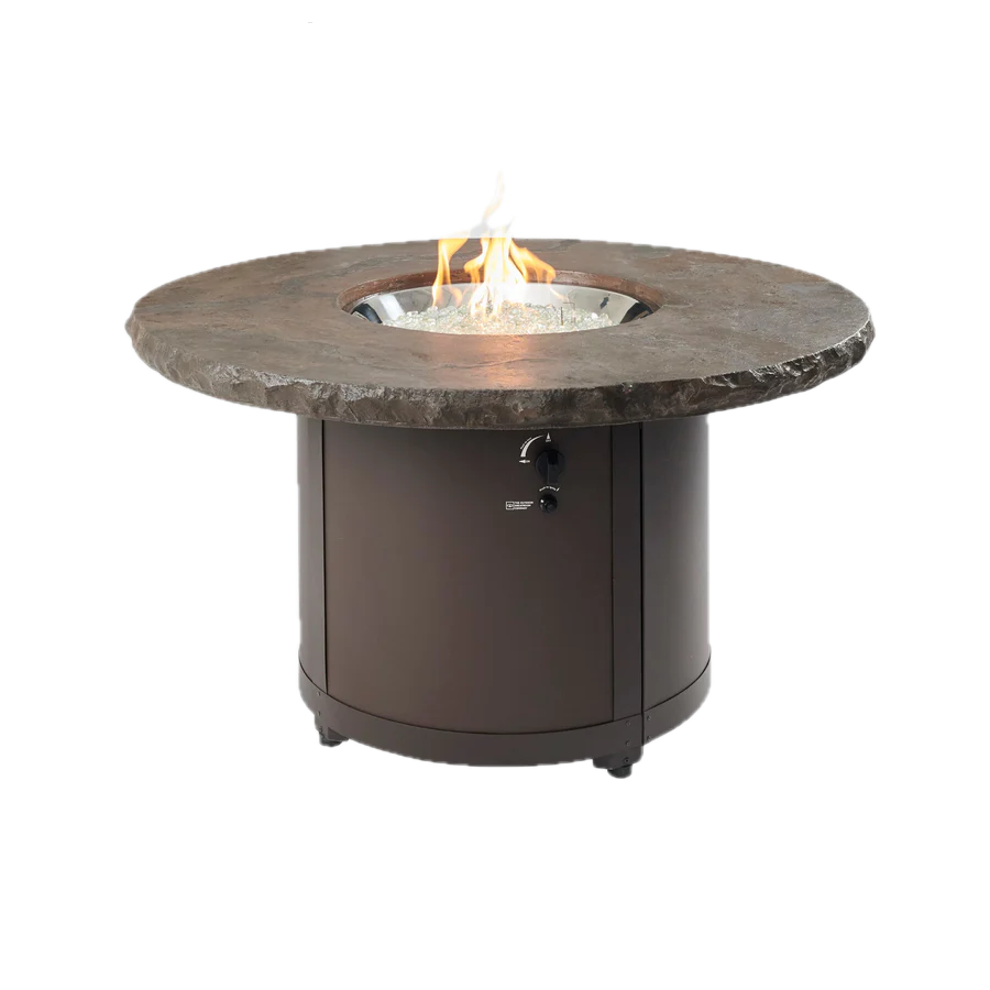 Beacon Round Gas Fire Pit Table