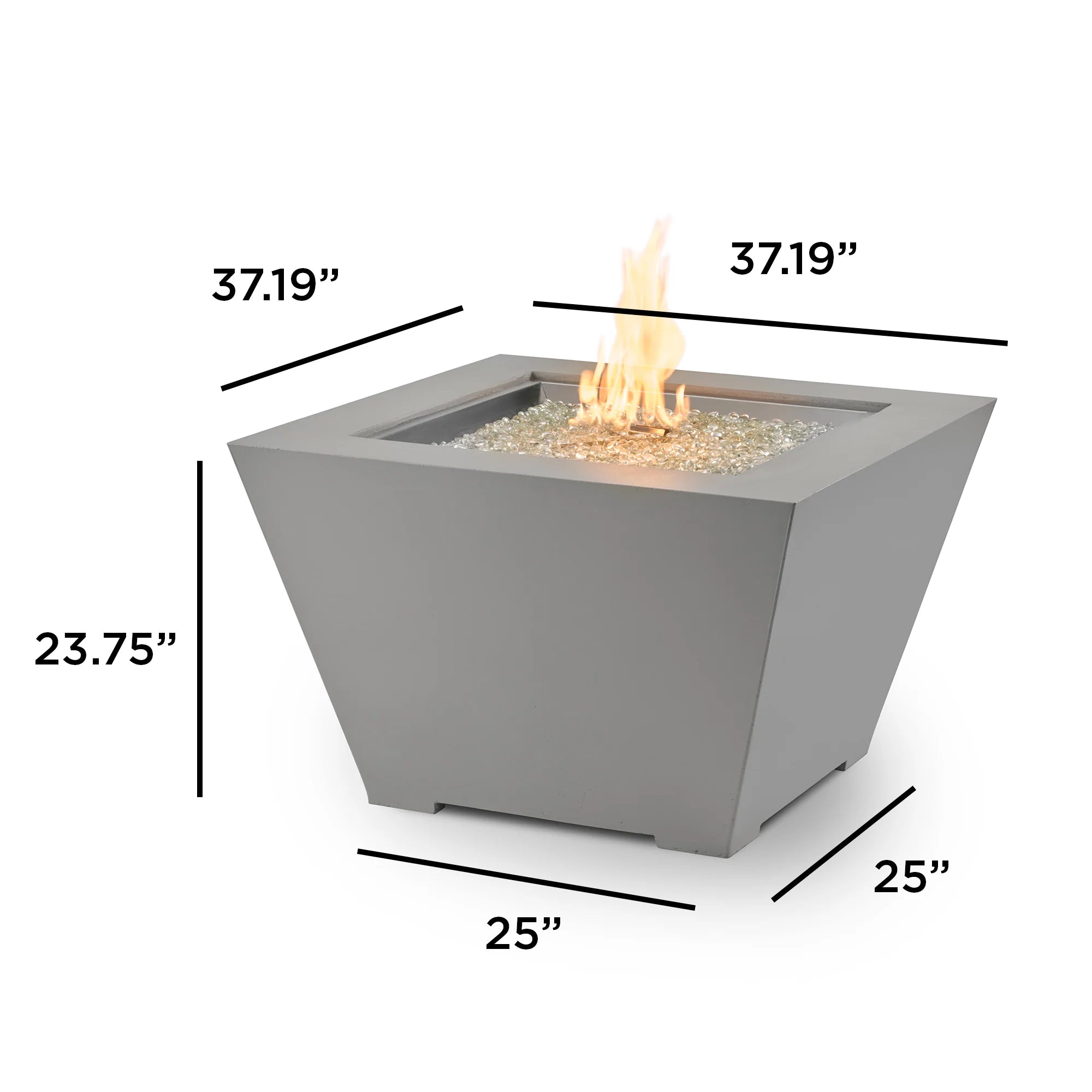 Cove 38" Trapezoid Gas Fire Pit