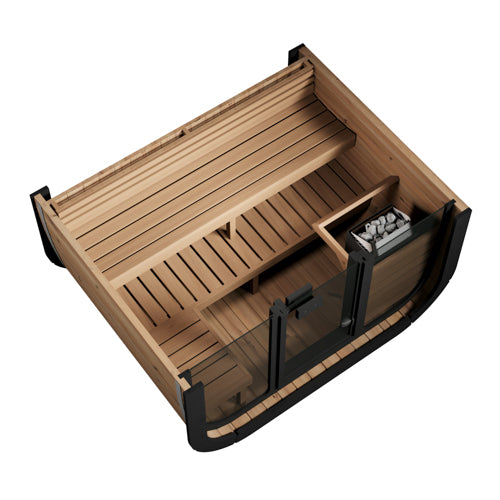 Luxury CL5G Cube-Series 4 person Outdoor Home Sauna Kit