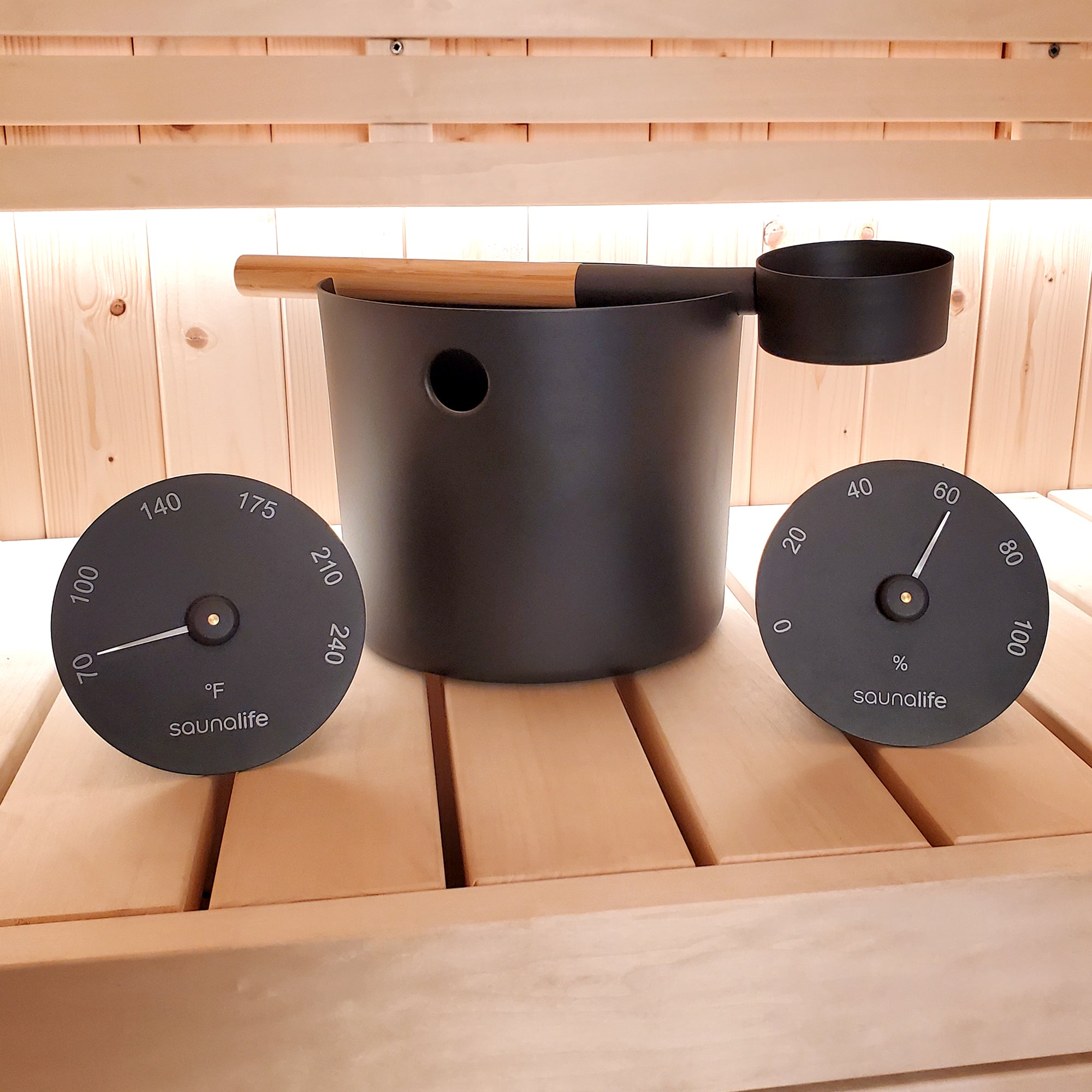 4 Piece Sauna Accessory Package - Metal