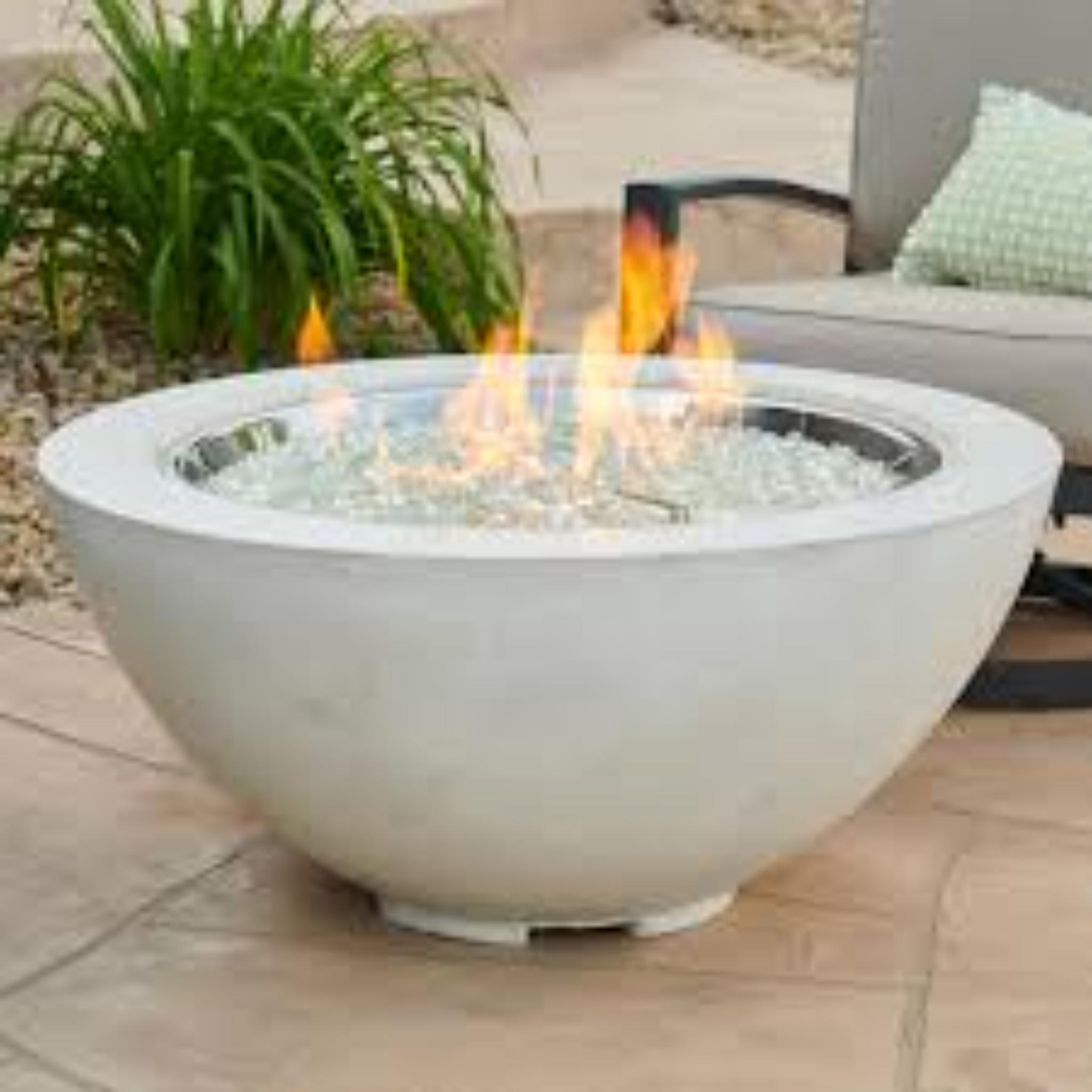 Fire Bowl with Glass Beads