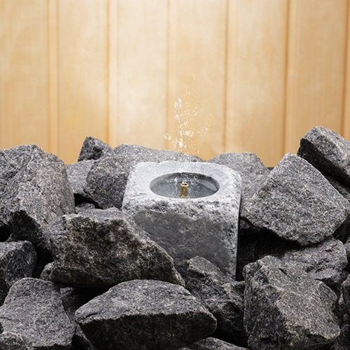 SaunaSimo Sauna Fountain and Essence Diffuser, Single Pillar, Square