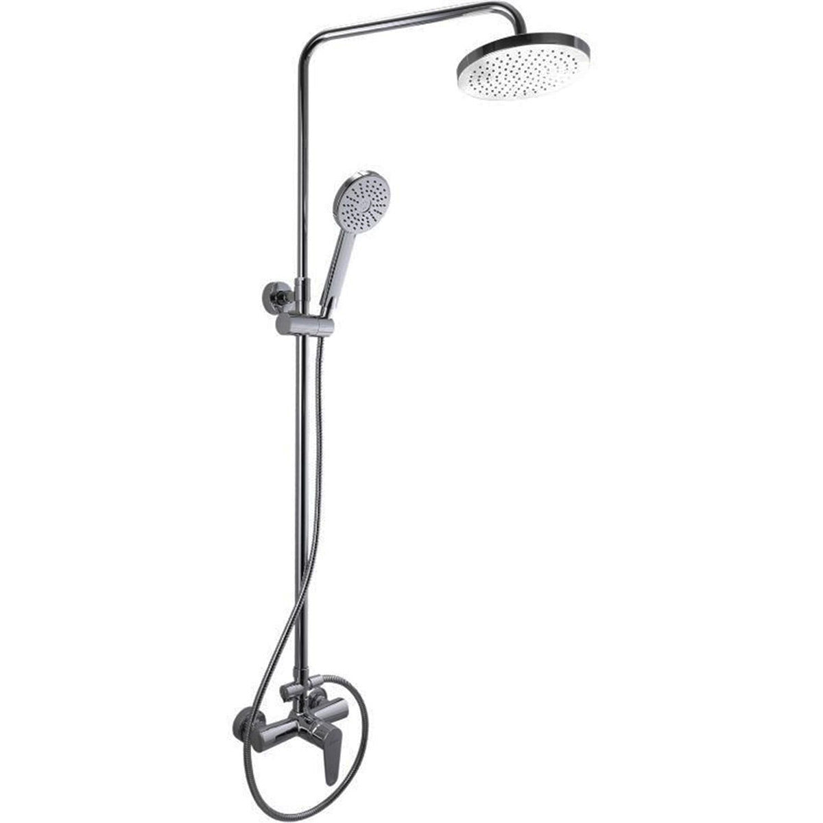 Rain-Series Outdoor Barrel Shower Model R3 Kit 53"Wx90"H