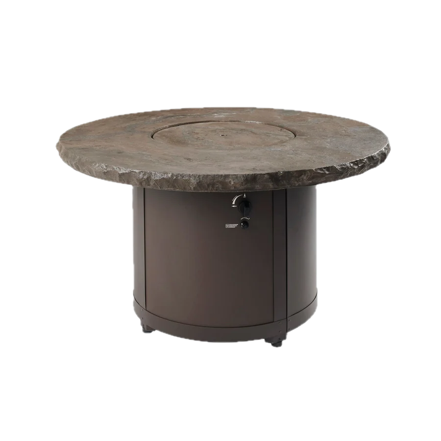Beacon Round Gas Fire Pit Table