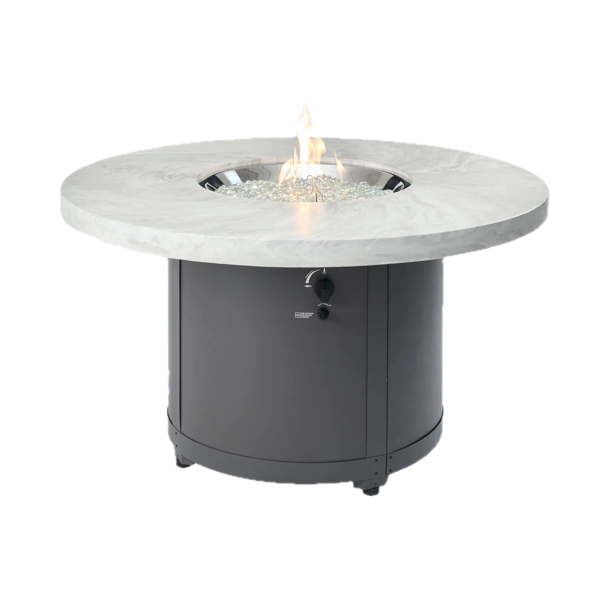 Beacon Round Gas Fire Pit Table
