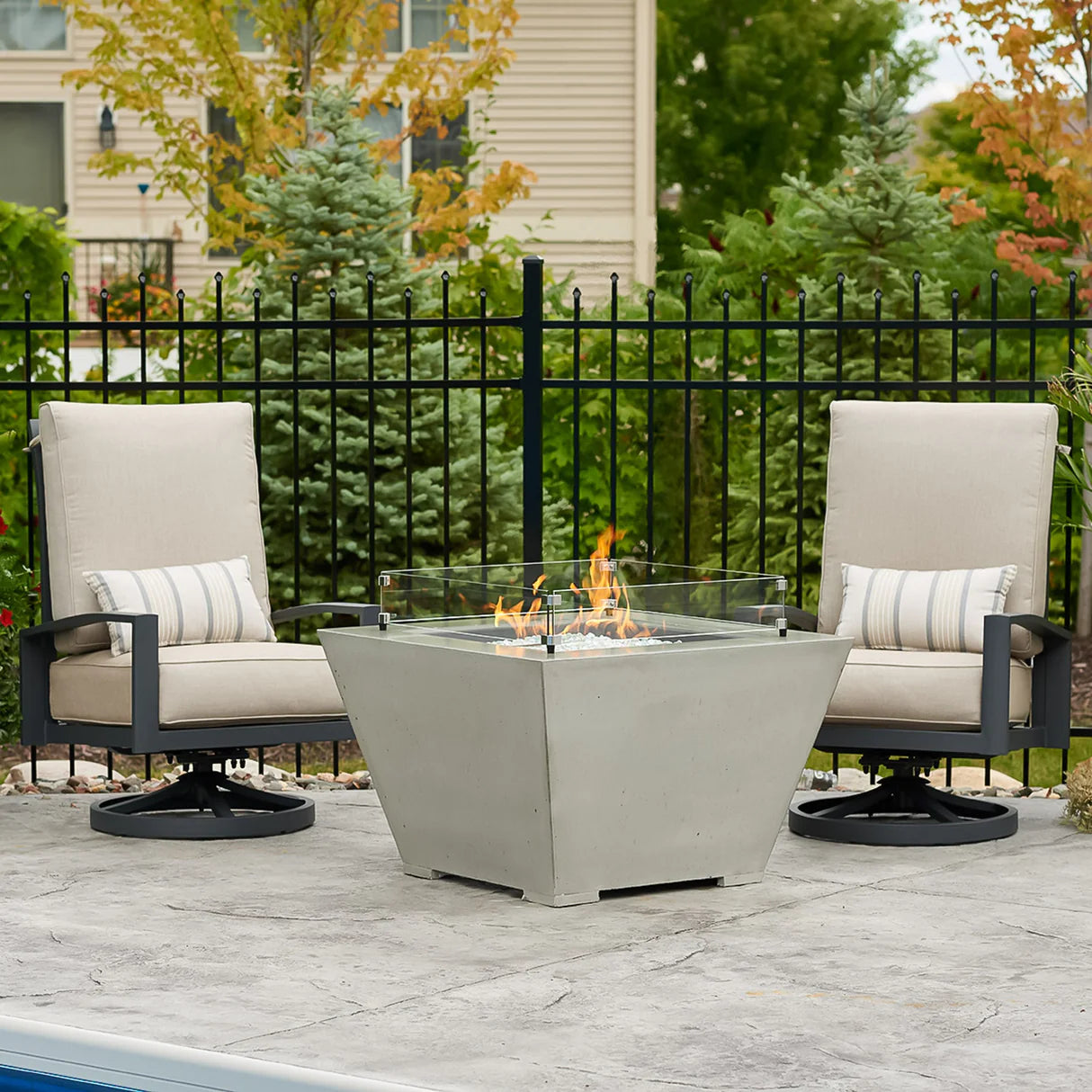 Cove Square Gas Fire Pit