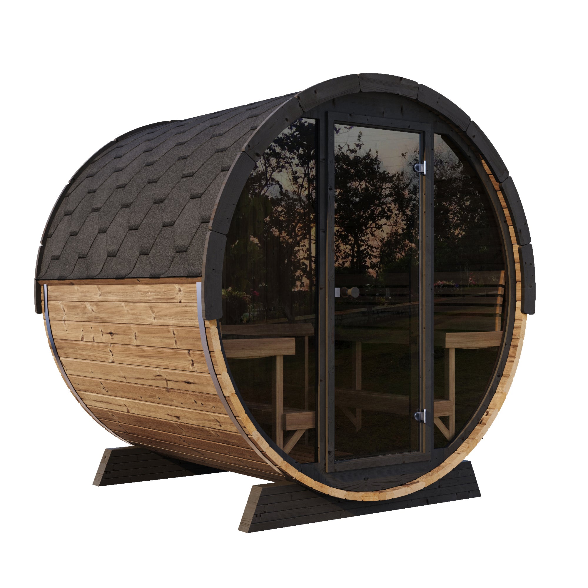 Ergo-Series Elegance 6 Person Sauna Barrel EE8G
