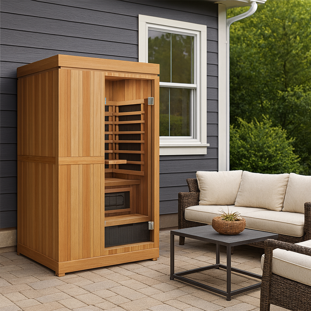 FD-4 Full-Spectrum 2-Person Trinity Infrared & Steam Sauna Combo Kit