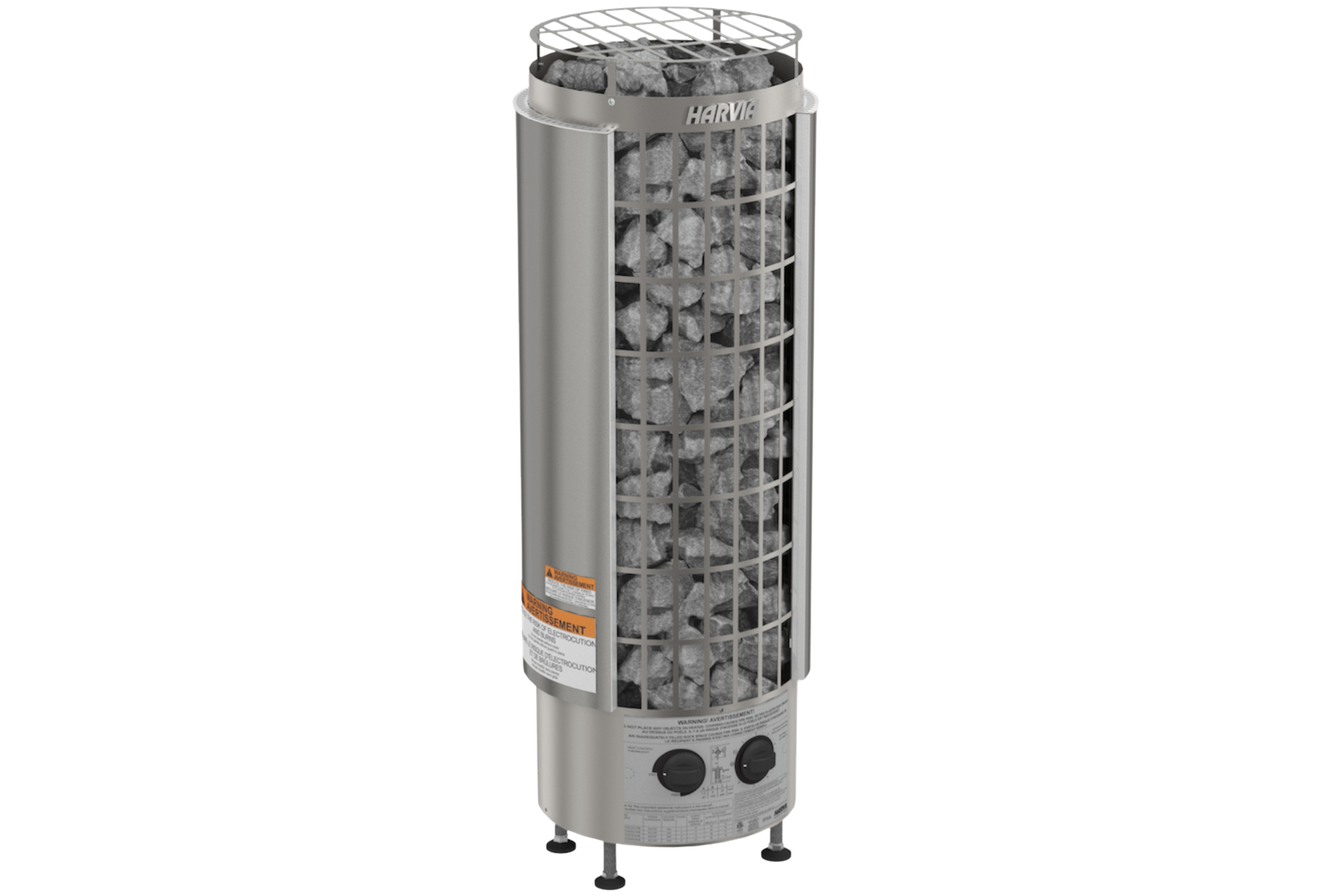 NO Cilindro Half Series 9kW Stainless Steel Sauna Heater