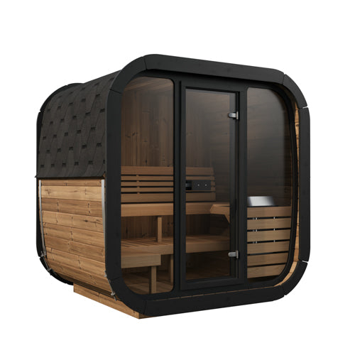 Luxury CL5G Cube-Series 4 person Outdoor Home Sauna Kit