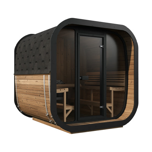 Luxury CL7G Cube-Series 6 Person Outdoor Home Sauna Kit